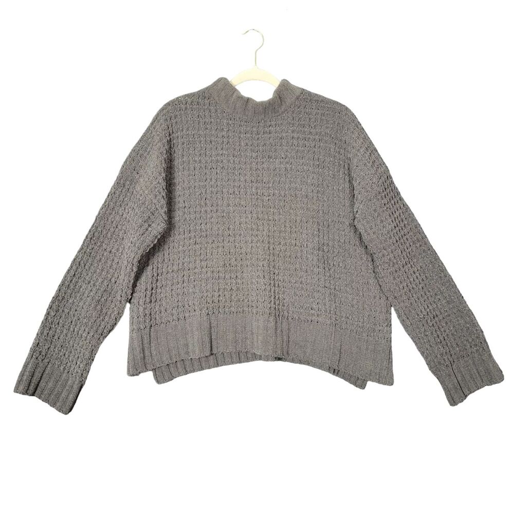 ALTAR'D STATE Green Robyn Chunky Knit Long Sleeve Chenille Sweater SIZE SMALL